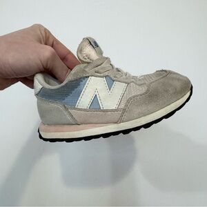 New Balance 237 Trainers Kids' Beige and Blue Sneakers Sz 9 AS IS